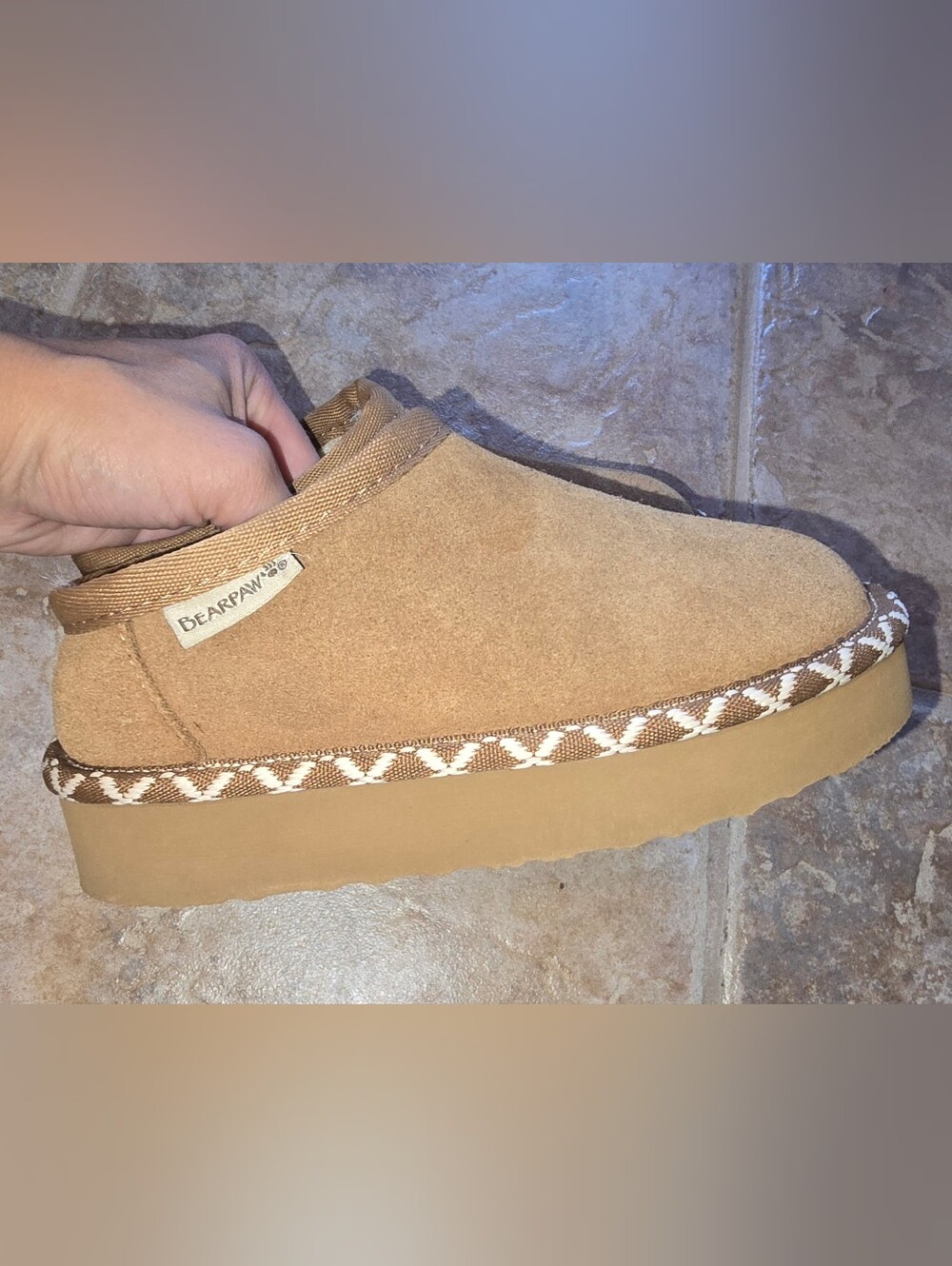 Bearpaw Girls Slippers – Size 12 (Fits More Like 10)